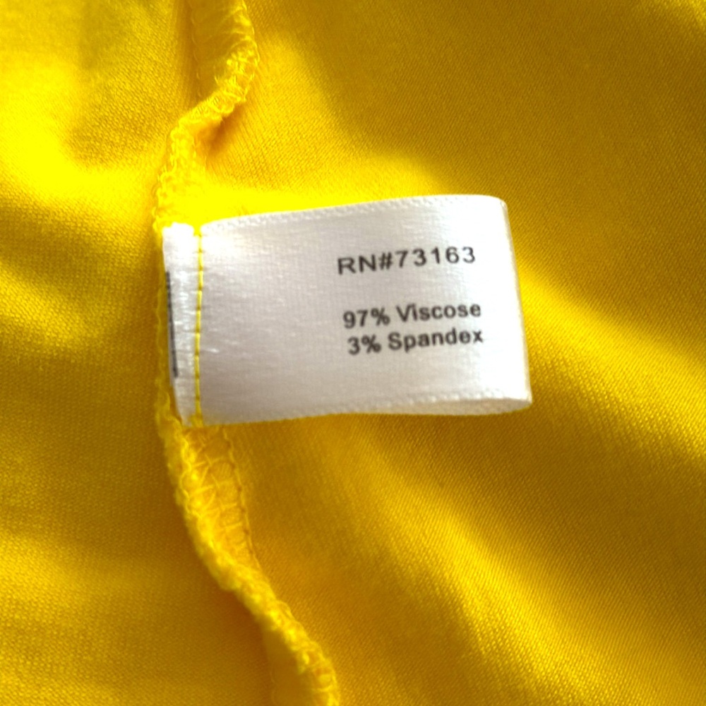 Boston Proper Lemon Yellow Sleeveless Crossover V-Neck Ruched Waisted Dress-XS - Picture 7 of 8